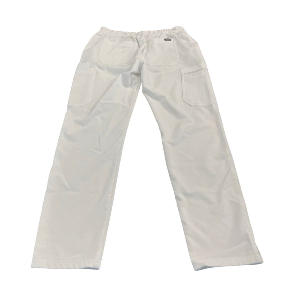 FIGS Yola Skinny Scrub Pants White Size Small - Picture 2 of 8